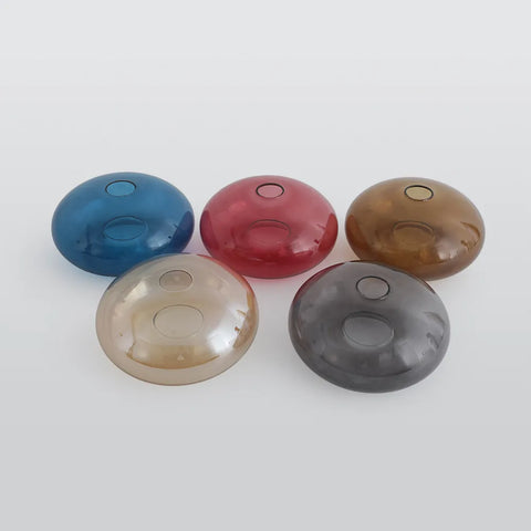 Amber Glass Globe Flush-Mount Ceiling Light
