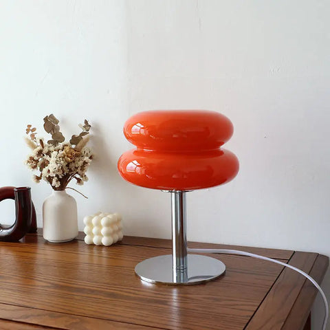 Cordless Bauhaus Style LED Table Lamp with Touch Dimming for Modern Interiors
