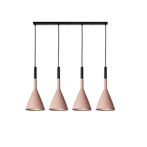 Concrete Cone Pendant Light for Kitchen Island and Dining Lighting