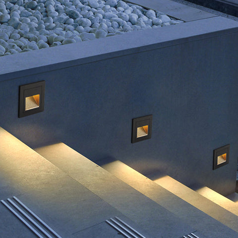 Recessed LED Deck and Step Light for Outdoor Stairs and Pathways