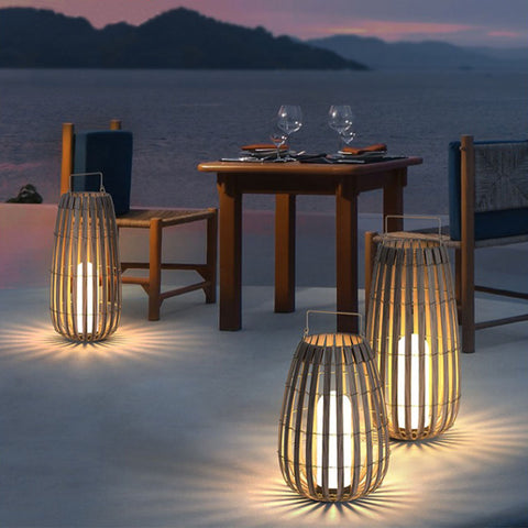 Wood Lantern-Style Light for Patios, Entryways, and Covered Spaces