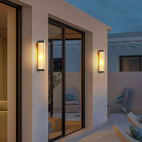 Semi-Cylindrical Outdoor Wall Light for Patios, Porches, and Entryways