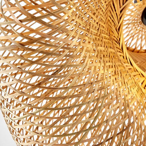 Handwoven Bamboo Pendant Light for Bohemian Dining and Living Rooms