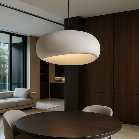 Modern Textured Dome Pendant Light with Adjustable Suspension for Contemporary Interiors