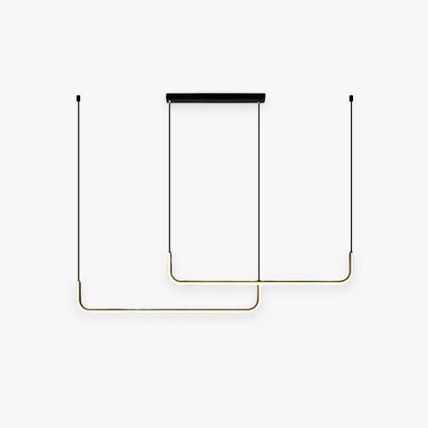 Linear LED Pendant Light for Kitchen Islands and Dining Room Tables
