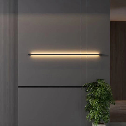 Slim Linear LED Wall Sconce for Bedrooms, Hallways, and Home Offices