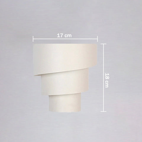Layered Spiral LED Wall Sconce for Soft Interior Accent Lighting