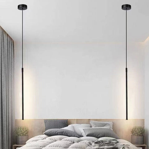 Modern Slim LED Pendant Light for Bedside and Kitchen Island Lighting