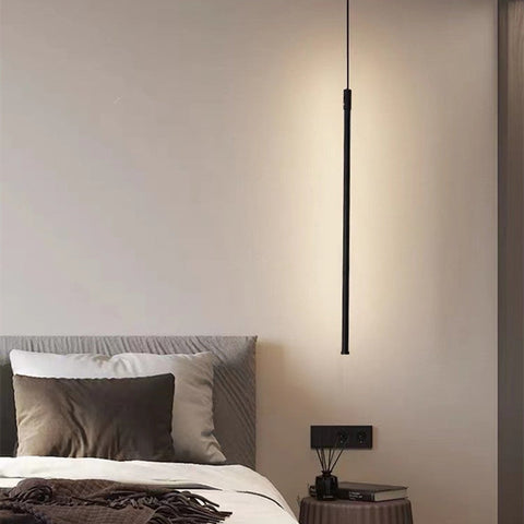 Modern Slim LED Pendant Light for Bedside and Kitchen Island Lighting