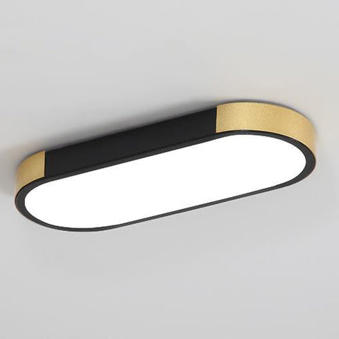 Rectangular Ring LED Flush Mount Ceiling Light for Modern Interiors