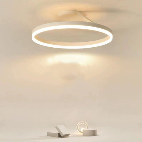 Round LED Flush Mount Ceiling Light for Bedroom and Hallway Lighting