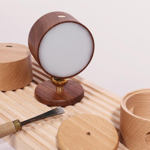 Rechargeable Magnetic Wood LED Wall and Night Light for Bedside Use