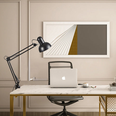 Adjustable Iron Clamp Desk Lamp for Reading and Workspace Lighting