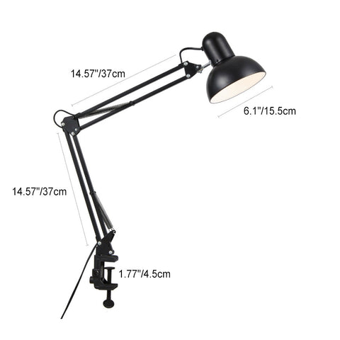 Adjustable Iron Clamp Desk Lamp for Reading and Workspace Lighting