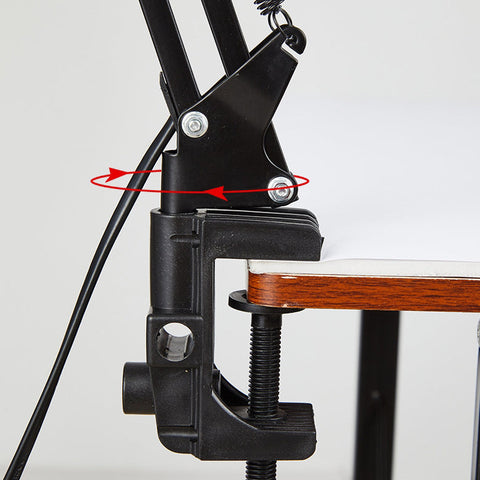Adjustable Iron Clamp Desk Lamp for Reading and Workspace Lighting