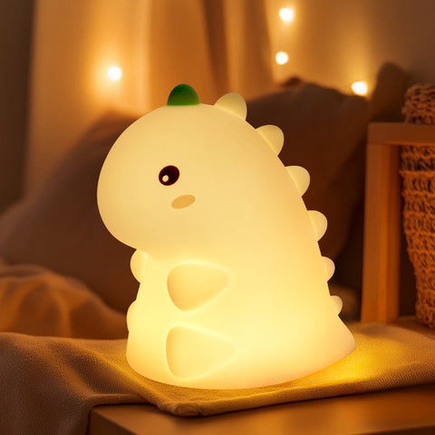Dinosaur LED Night Light with Soft Warm Glow