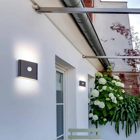 LED Wall Sconce with Motion Sensor for Indoor and Outdoor Lighting