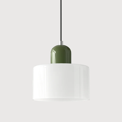 Retro Glass Pendant Light with Adjustable Cord for Ambient Lighting