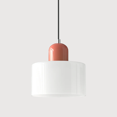Retro Glass Pendant Light with Adjustable Cord for Ambient Lighting