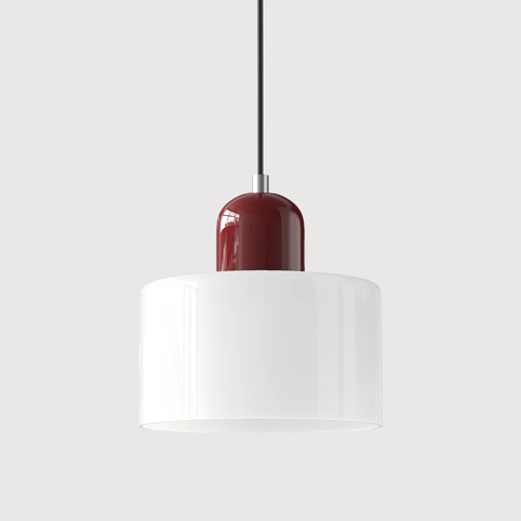 Retro Glass Pendant Light with Adjustable Cord for Ambient Lighting