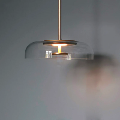 Glass LED Pendant Light with Color Options