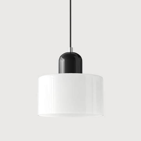 Retro Glass Pendant Light with Adjustable Cord for Ambient Lighting
