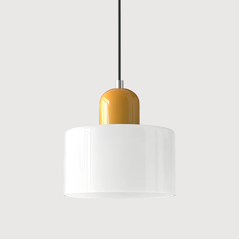 Retro Glass Pendant Light with Adjustable Cord for Ambient Lighting