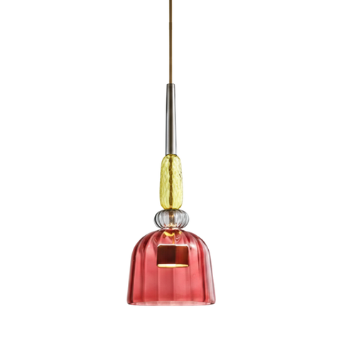 Modern Glass Pendant Light with Adjustable Cord for Ambient Lighting
