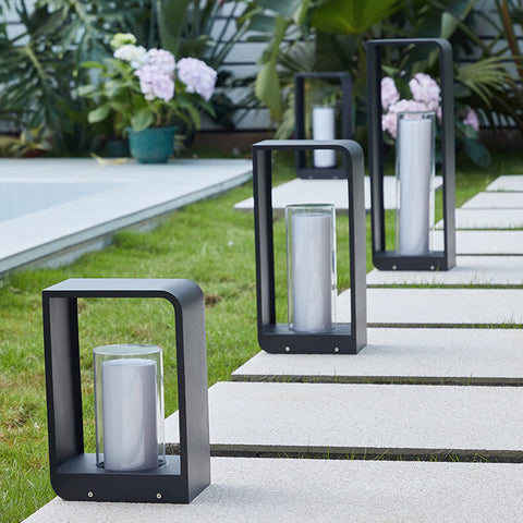 Solar Outdoor Lantern with Remote-Controlled Light for Patios and Gardens