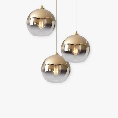 Modern Glass Globe Pendant Light for Dining Rooms and Kitchen Islands