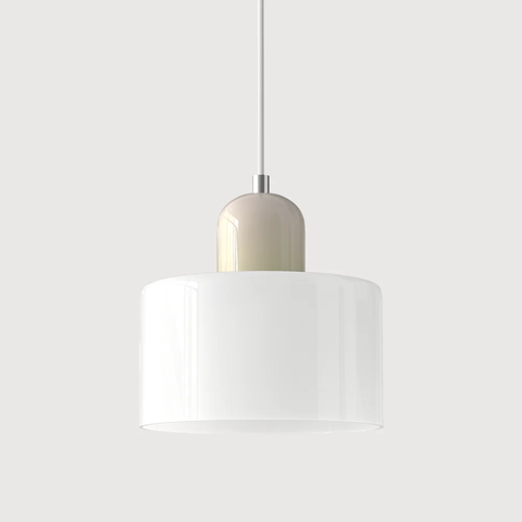 Retro Glass Pendant Light with Adjustable Cord for Ambient Lighting