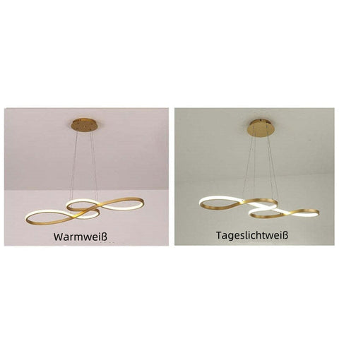 Triple-Loop LED Pendant Light for Dining and Living Room Lighting