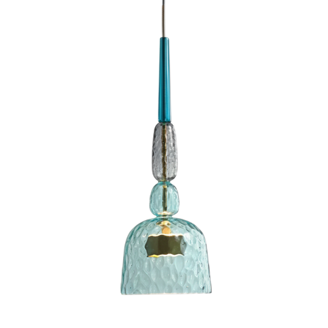 Modern Glass Pendant Light with Adjustable Cord for Ambient Lighting