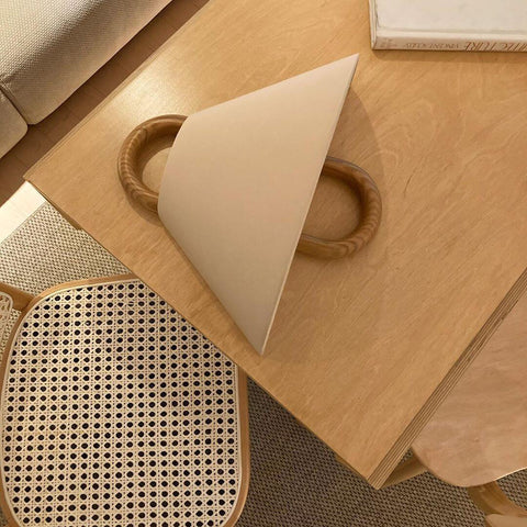 Pleated Wood Wall Sconce with Semicircular Fabric Shade for Bedrooms