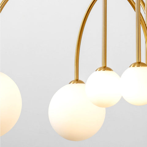 Multi-Light Globe Chandelier for Dining and Living Room Lighting