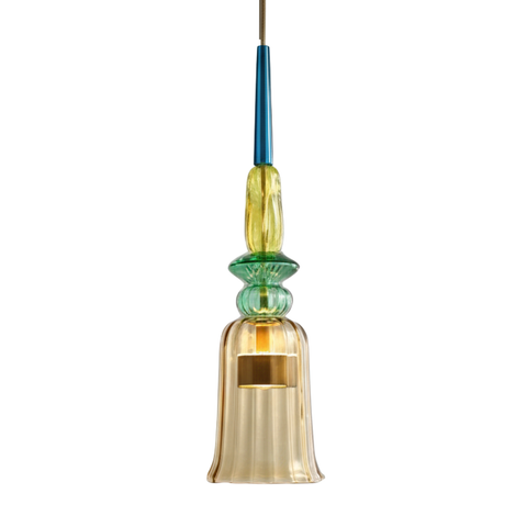 Modern Glass Pendant Light with Adjustable Cord for Ambient Lighting