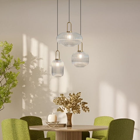 Vintage Tinted Glass Pendant Light for Kitchens and Dining Rooms