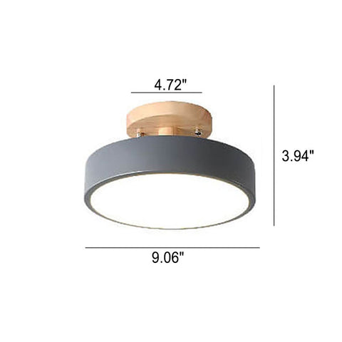 Modern Nordic LED Ceiling Light with Adjustable Color Temperature