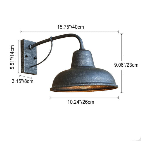 Waterproof Barn Wall Sconce with Classic Gooseneck Arm for Porches