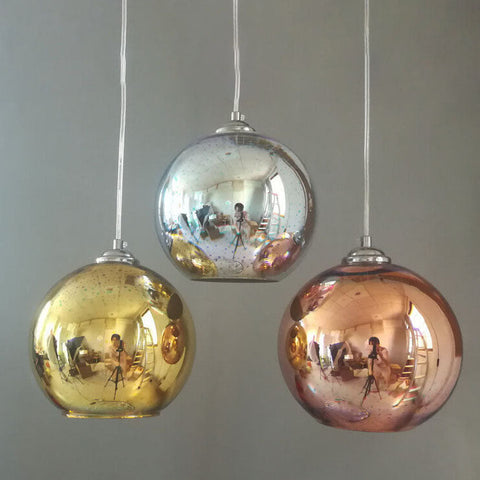 3D Firework Glass Pendant Light with Textured Globe Shade — product view