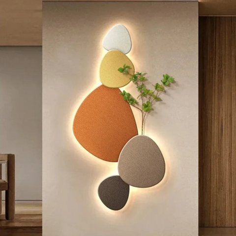 Modern Organic LED Wall Light with Indirect Ambient Lighting for Contemporary Interiors