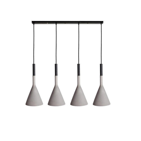 Concrete Cone Pendant Light for Kitchen Island and Dining Lighting