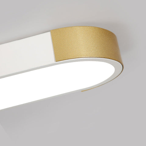 Rectangular Ring LED Flush Mount Ceiling Light for Modern Interiors
