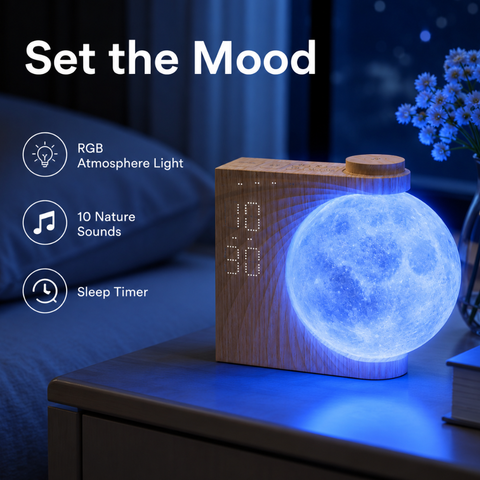 Sunrise Alarm Clock with Globe Light and Digital Display