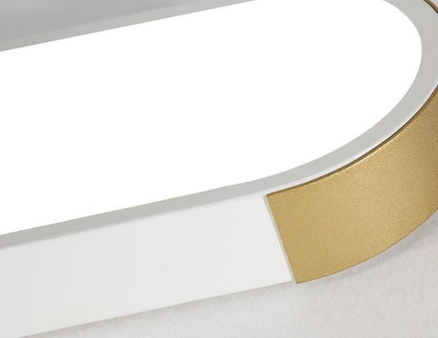 Rectangular Ring LED Flush Mount Ceiling Light for Modern Interiors