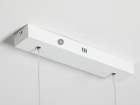 Linear LED Pendant Chandelier with Minimalist Crossed Design