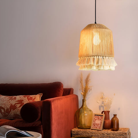 Chandelier with Hemp Rope Tassels