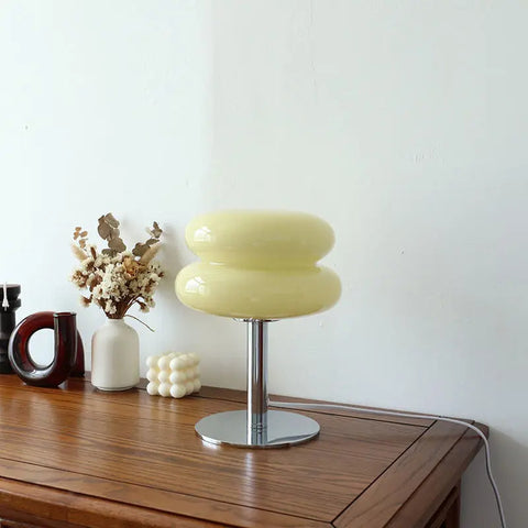 Cordless Bauhaus Style LED Table Lamp with Touch Dimming for Modern Interiors