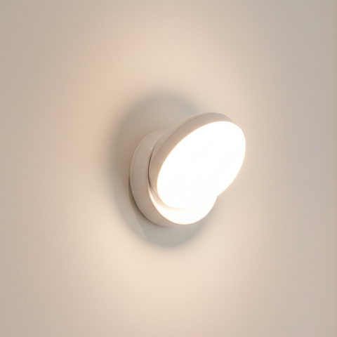 Motion Sensor Wall Light with Rotating Magnetic LED Head