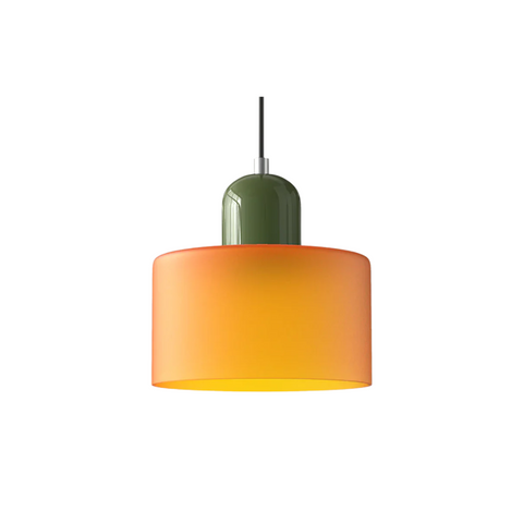 Retro Glass Pendant Light with Adjustable Cord for Ambient Lighting